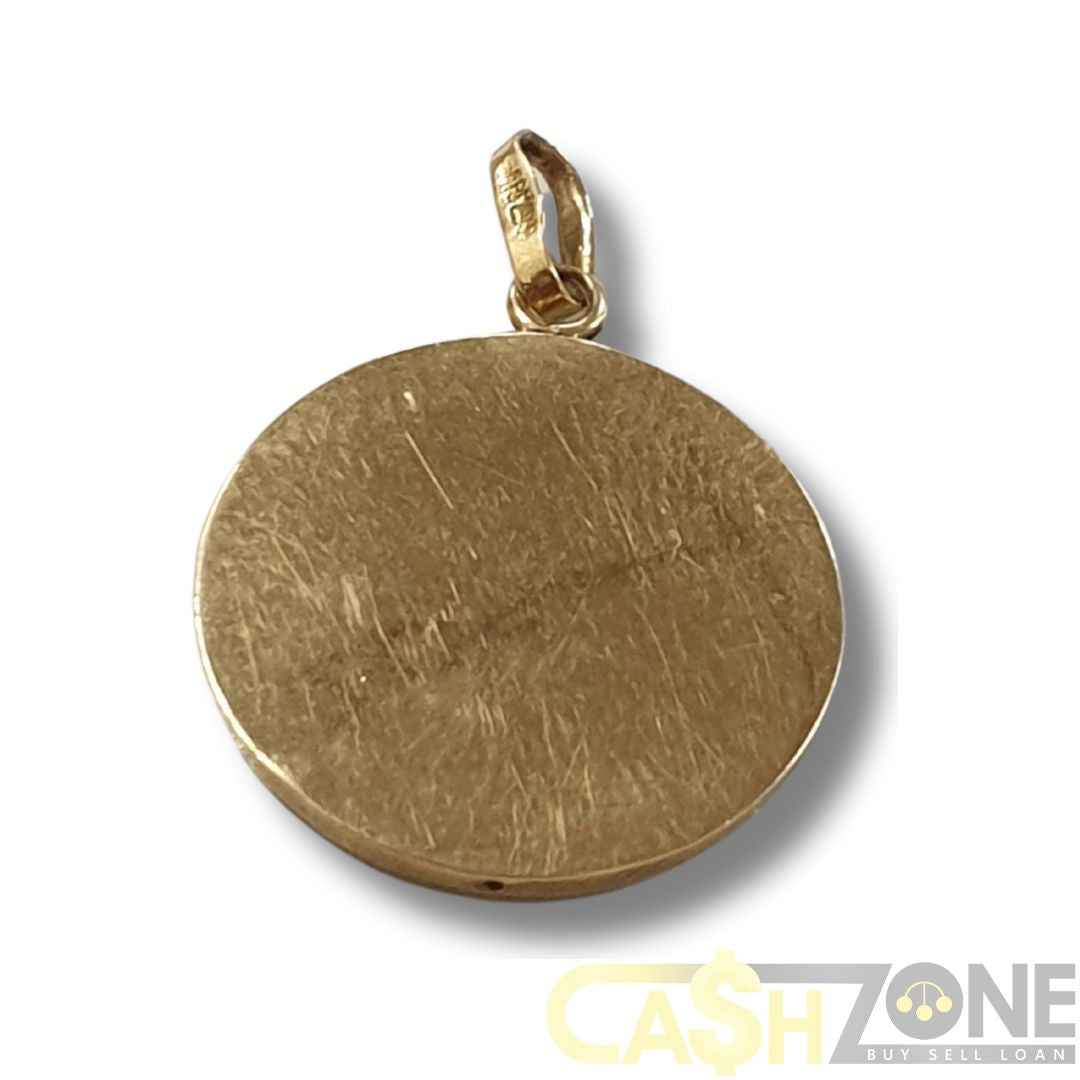 18ct Yellow Gold Religious Pendant