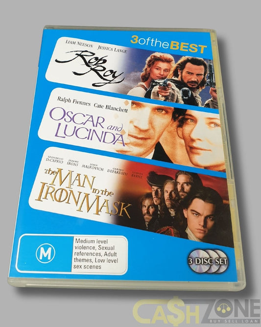 Rob Roy / Oscar And Lucinda / The Man In The Iron Mask DVD Movie