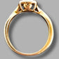 Ladies 9ct Yellow Gold Ring W/21 Clear Stones