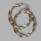 Ladies 9ct Yellow Gold Twist Hoop Earrings
