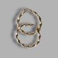 Ladies 9ct Yellow Gold Twist Hoop Earrings