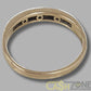 Ladies 9ct Yellow Gold Ring W/ 11 Clear Stones