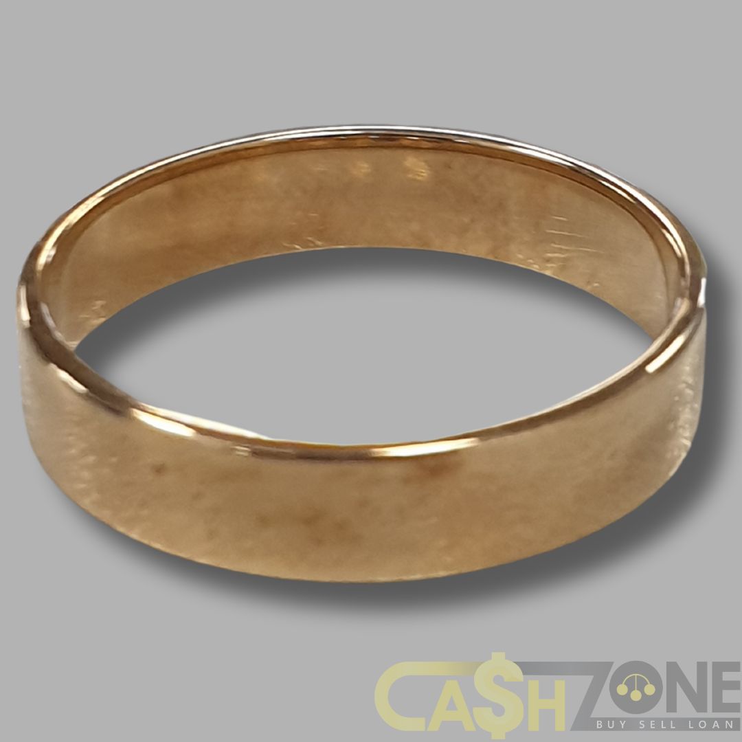 Men's 9ct Yellow Gold Smooth Band Wedding Ring