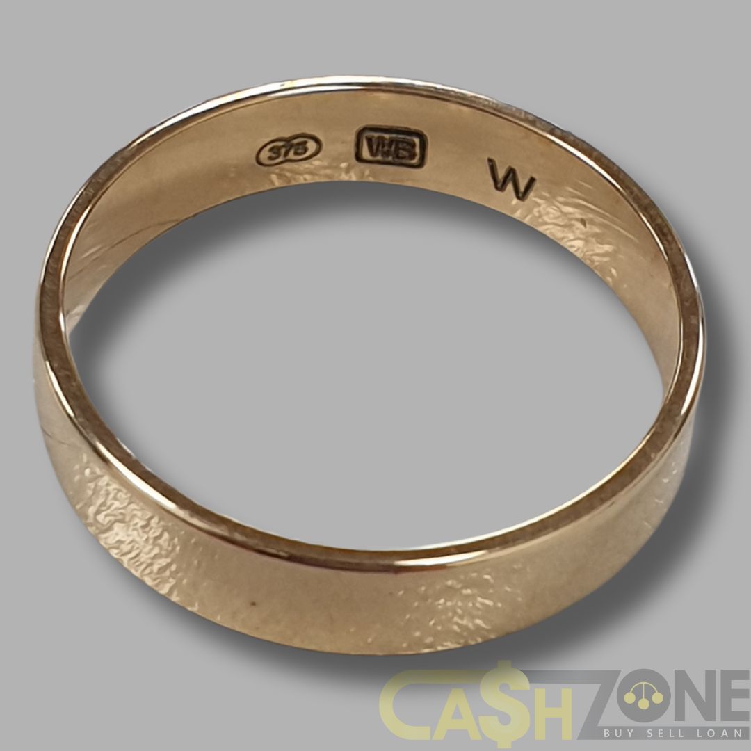 Men's 9ct Yellow Gold Smooth Band Wedding Ring