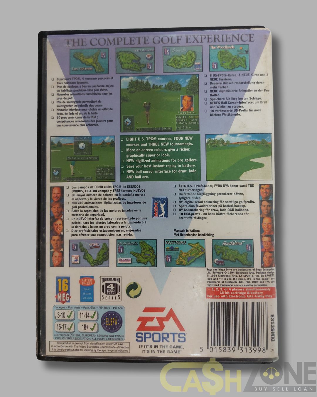 PGA Tour Golf III Sega Mega Drive Game