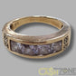 Ladies 9ct Yellow Gold Ring W/Clear Stones