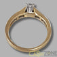 Ladies 18ct Yellow Gold Ring W/Clear Stones