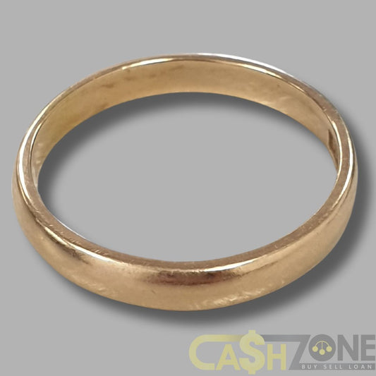 18ct Yellow Gold Plain Band Wedding Ring