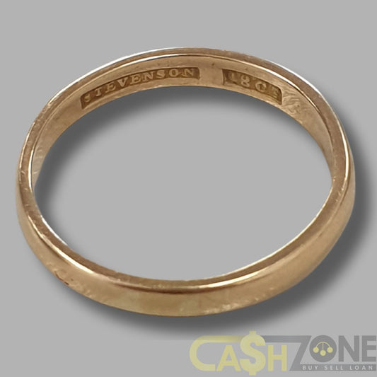 18ct Yellow Gold Plain Band Wedding Ring