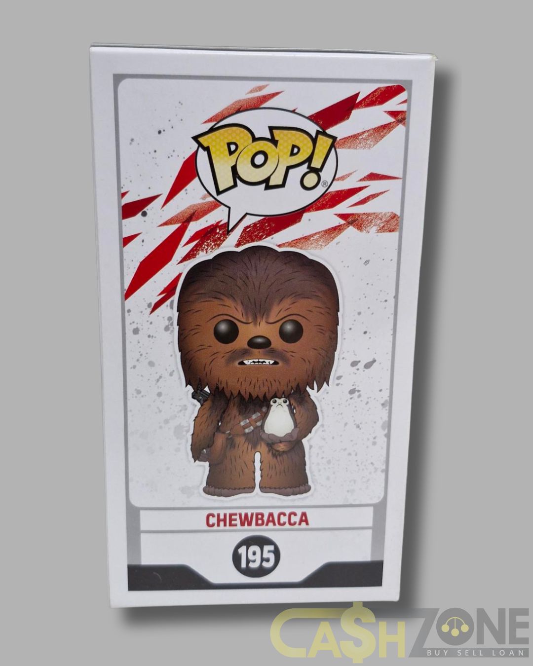 Star Wars #195 Chewbacca with Porg Bobblehead Flocked Funko Pop Vinyl
