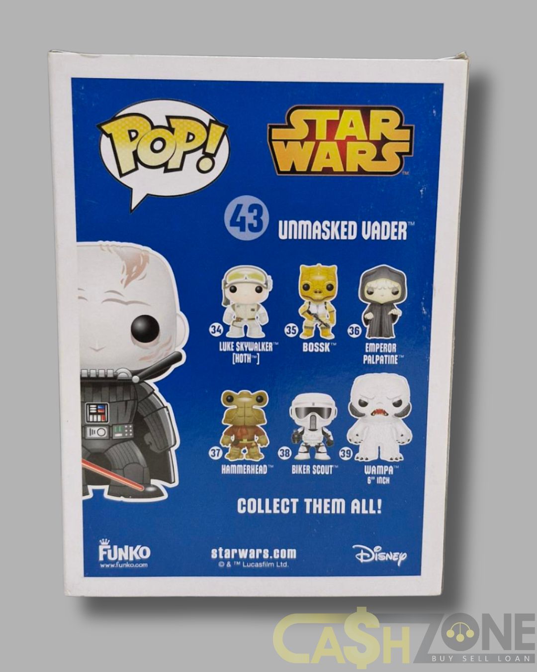Star Wars #43 Unmasked Vader Funko Pop Vinyl