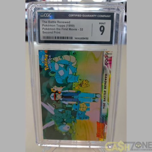 The Battle Renewed Pokémon Movie (1999) Topps Second Print CGC 9MT