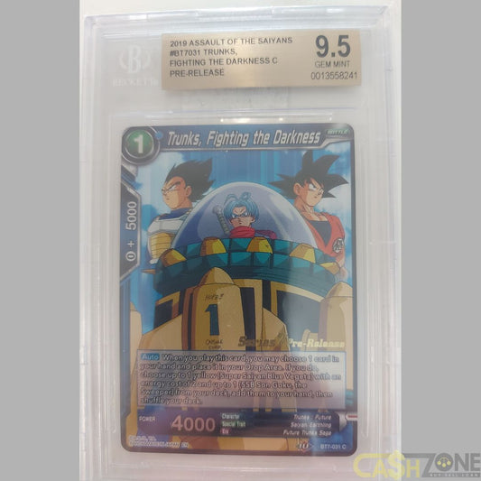 2019 Trunks Fighting the Darkness #BT7-031 Pre-Release BSG Gem MT 9.5