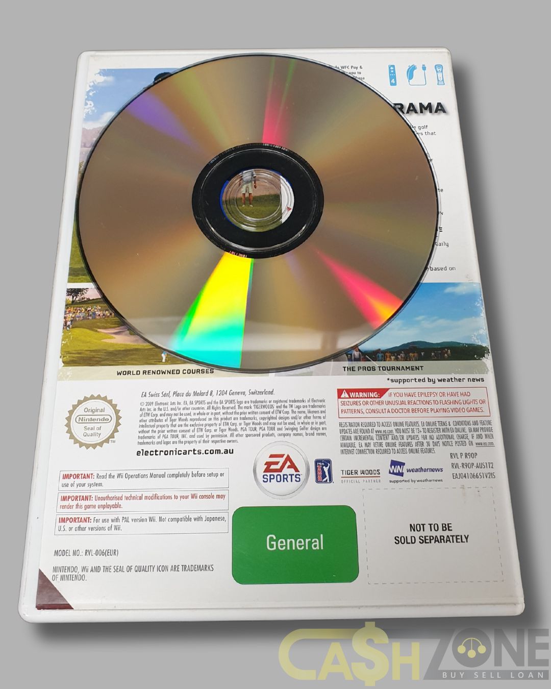 Tiger Woods PGA Tour 10 Wii Game PAL