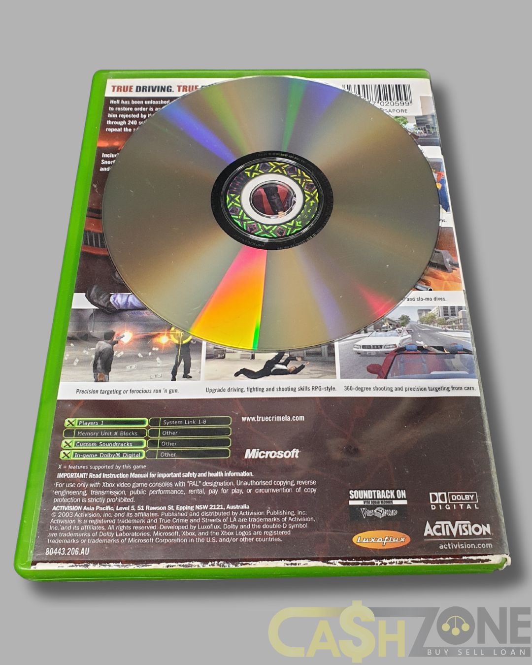 True Crime: Streets Of LA Xbox Game PAL