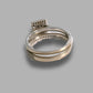 Ladies 18ct Engagement Ring Square Square with Clear Stones