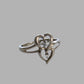 Ladies 9ct Yellow Gold Ring With Double Heart