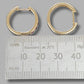 Ladies 9ct Yellow Gold Red & Clear Stone Earrings