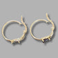 Ladies 9ct Yellow Gold Black Stone Earrings