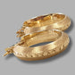 Ladies 14ct Yellow Gold Hoop Earrings