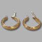 Ladies 14ct Yellow Gold Hoop Earrings