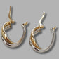 Ladies 9ct Yellow & White Gold Earrings