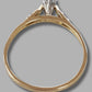 Ladies 18ct Yellow Gold Vintage Style Clear Stone Ring