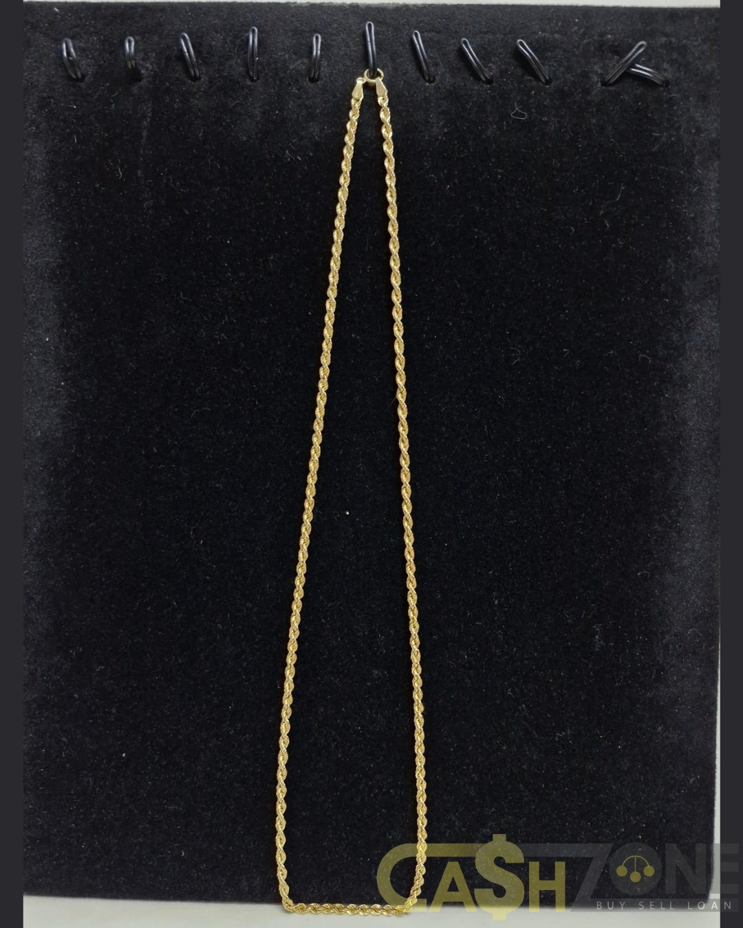Ladies 9ct Yellow Gold Singapore Twist 50cm Chain