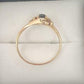 Ladies 9ct Yellow Gold Ring With Blue Stone
