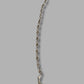 Ladies 10ct Yellow Gold Green Stone Bracelet