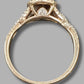 Ladies 9ct Yellow Gold Clear Stone Tear Drop Ring