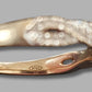 Ladies 9ct Yellow Gold Clear Stone Tear Drop Ring