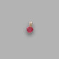 9ct Yellow Gold Pink Heart Pendant