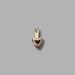 9ct Yellow Gold Pink Heart Pendant