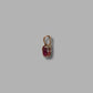 9ct Yellow Gold Pink Heart Pendant