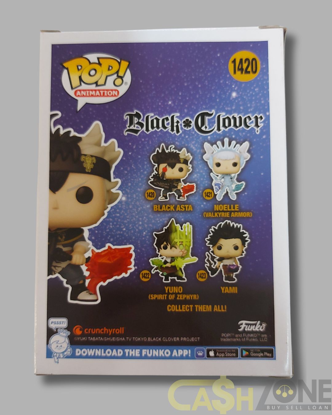 Black Clover #1420 Black Asta Funko Pop