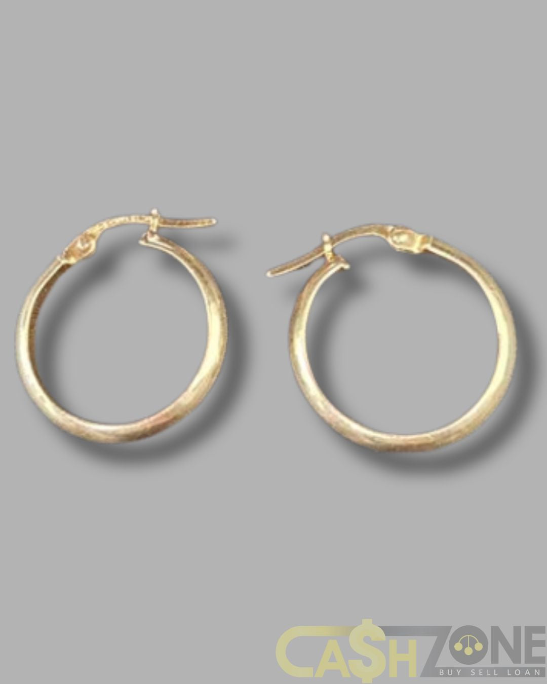 Ladies 9ct Yellow Gold Hoop Earrings