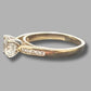 Ladies 9ct Yellow Gold Solitaire Ring