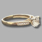 Ladies 9ct Yellow Gold Solitaire Ring