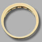 Ladies 9ct Yellow Gold 10 Clear Stone Ring