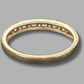 Ladies 9ct Yellow Gold 13 Clear Stone Ring