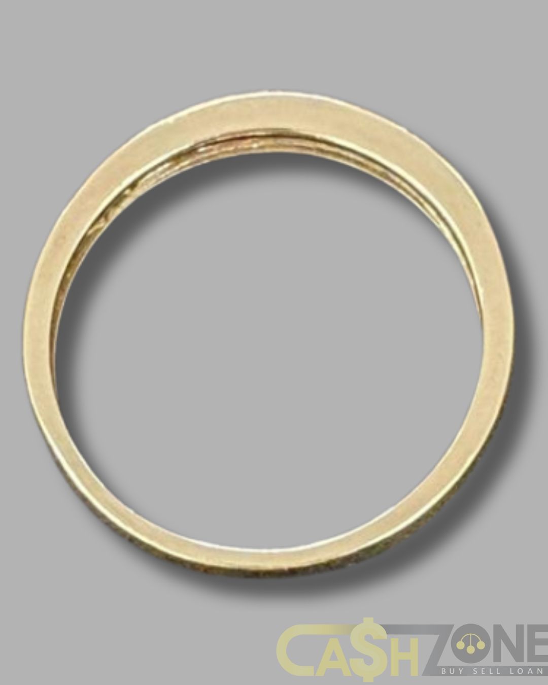 Ladies 9ct Yellow Gold 13 Clear Stone Ring