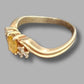 Ladies Yellow Gold Yellow Stone Ring
