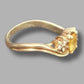 Ladies Yellow Gold Yellow Stone Ring