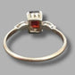 Ladies Vintage 9ct Yellow Gold Red Stone Ring