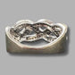 Ladies 10ct White Gold Clear Stone Woven Pattern Ring