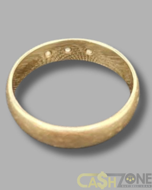 18ct Ladies Yellow Gold 3 Clear Stone Ring