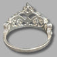 Ladies Silver Tiara Ring