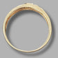 Men's 9ct Yellow Gold 3 Clear Stone Ring