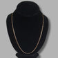 9ct Yellow Gold 58cm Unisex Flat Curb Chain